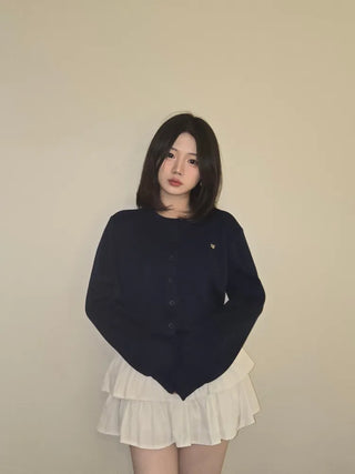 Round Pendant Avant Knit Cardigan