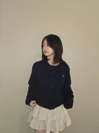 Round Pendant Avant Knit Cardigan