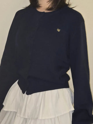 Round Pendant Avant Knit Cardigan