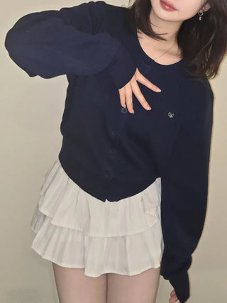 Round Pendant Avant Knit Cardigan