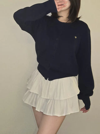 Round Pendant Avant Knit Cardigan