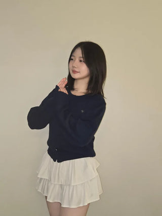Round Pendant Avant Knit Cardigan