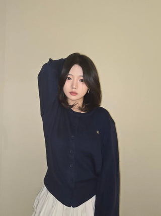 Round Pendant Avant Knit Cardigan