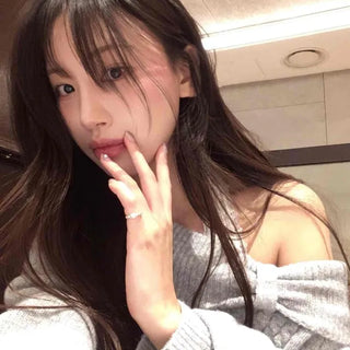Romantic Collar Collab Off-Shoulder Cable Knit