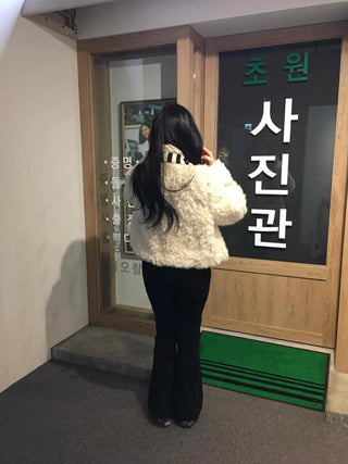 High-waisted Bootcut Wide-Elastic Denim Pants
