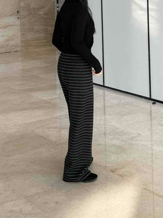 Bold Stripe Knit Pants
