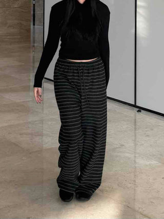 Bold Stripe Knit Pants