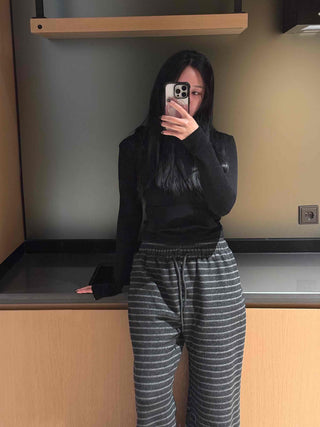 Bold Stripe Knit Pants