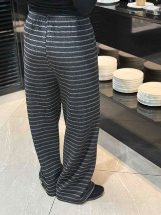 Bold Stripe Knit Pants