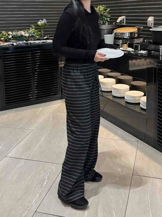 Bold Stripe Knit Pants