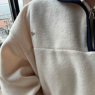 Hooded Drawstring Balloon Sleeve Loose Fit Sweatshirt
