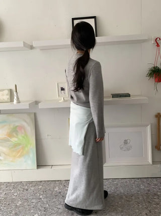 Daily Round Neck Slim Fit Knit Cardigan