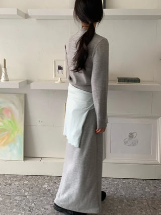 Daily Round Neck Slim Fit Knit Cardigan
