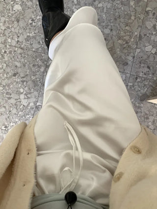 Wrap Slit Midi Skirt