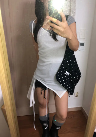 Mibo Cutout Layered Sleeveless Dress