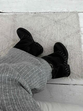 Cozy and Chic Slim Column Rib Knit Long Skirt