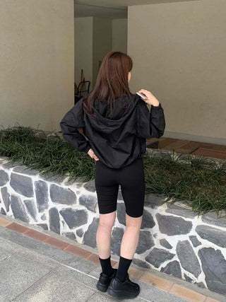 Daily Slim Compression Elastic Waist Biker Leggings