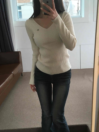 Milk & Honey Boat Neck Cozy Fit Ribbed Knit