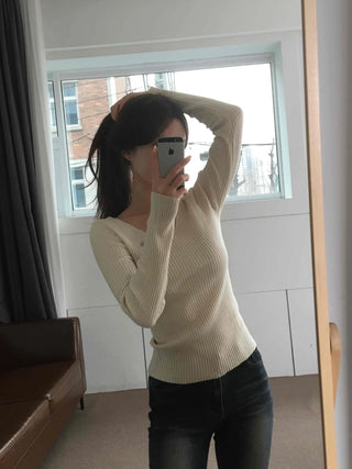 Milk & Honey Boat Neck Cozy Fit Ribbed Knit
