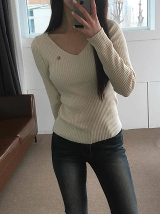Milk & Honey Boat Neck Cozy Fit Ribbed Knit