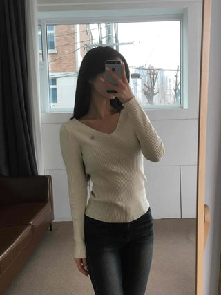 Milk & Honey Boat Neck Cozy Fit Ribbed Knit