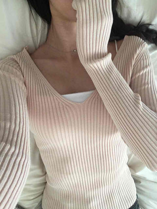 Urban Chic Volume Sleeve Two-Way Square Neck Knit