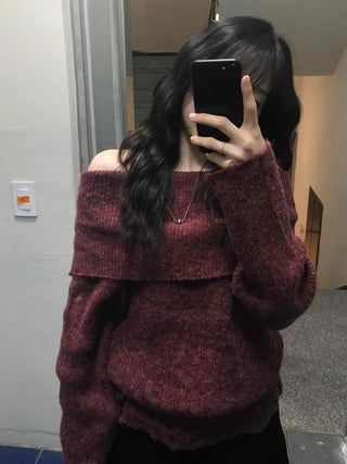 Vintage Polar Shirred Crop Half-Zip Knit