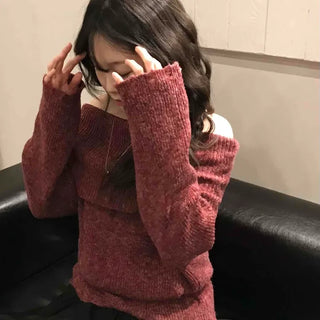 Vintage Polar Shirred Crop Half-Zip Knit