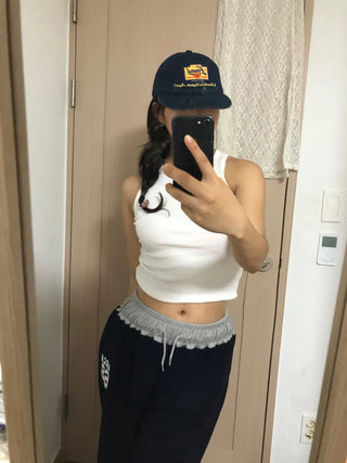 SEPI Y2K Color Block Wide Training Pants