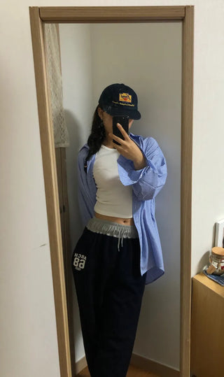 SEPI Y2K Color Block Wide Training Pants