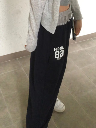 SEPI Y2K Color Block Wide Training Pants