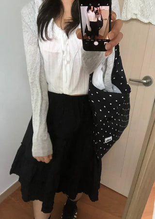 Dihu Linen Round Summer Cardigan