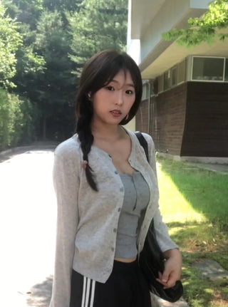 Dihu Linen Round Summer Cardigan