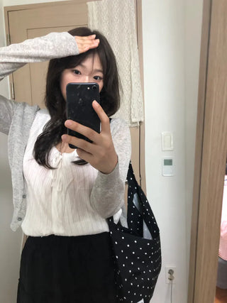 Dihu Linen Round Summer Cardigan