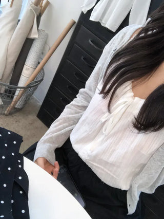 Dihu Linen Round Summer Cardigan