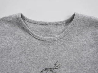 Cass Hotfix Cubic Wing Slim Short Sleeve T-shirt