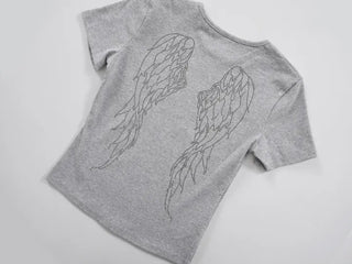 Cass Hotfix Cubic Wing Slim Short Sleeve T-shirt