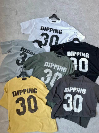 Beno Y2K Lettering Oversized Pigment Short Sleeve T-shirt