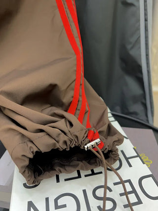 Madou Crinkly Three-Stripe Training Pants