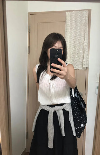 Kou Frill Lovely Flare Midi Skirt
