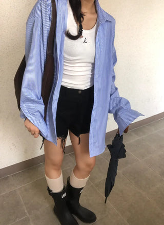 Jare Striped Oversized Shirt