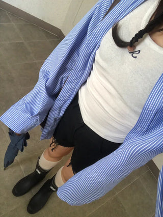 Jare Striped Oversized Shirt