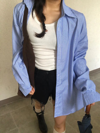 Jare Striped Oversized Shirt