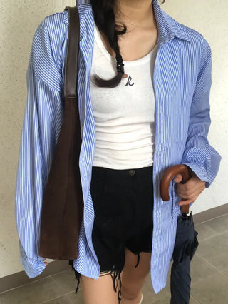 Jare Striped Oversized Shirt