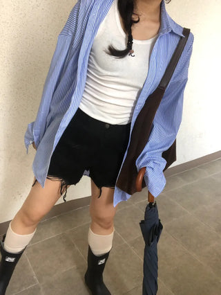 Jare Striped Oversized Shirt