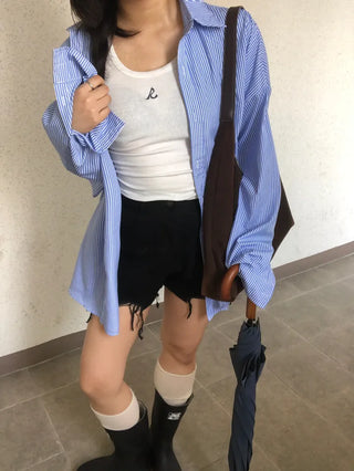 Jare Striped Oversized Shirt