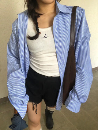 Jare Striped Oversized Shirt