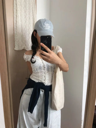 Tibo Stripe Guaranteed Fit Balloon Fit Cotton Pants