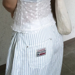 Tibo Stripe Guaranteed Fit Balloon Fit Cotton Pants