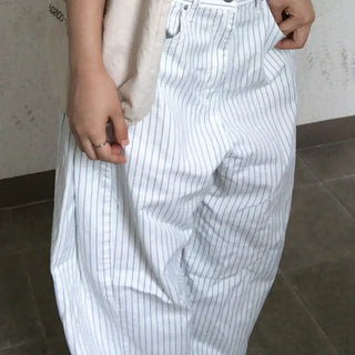 Tibo Stripe Guaranteed Fit Balloon Fit Cotton Pants